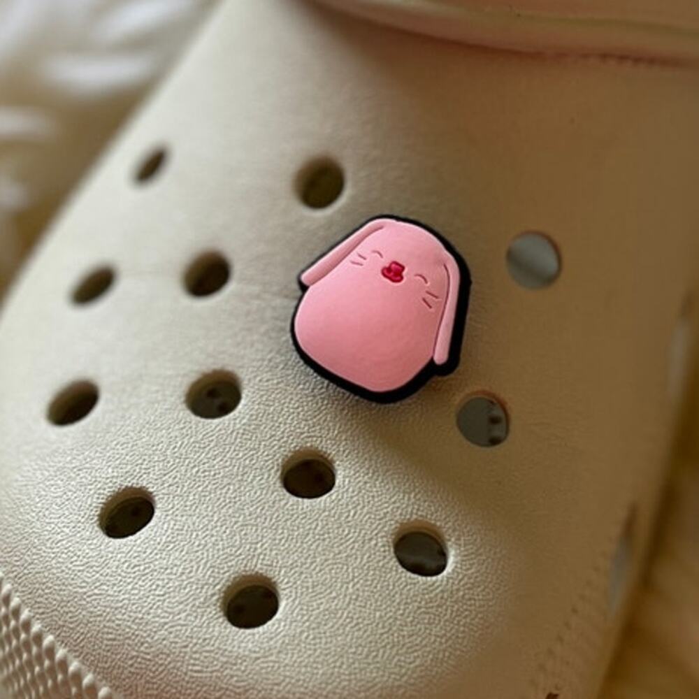 Croc Jibbitz | Squishmallows Bop the Pink Bunny Rabbit Croc Charm | Cute Gift
